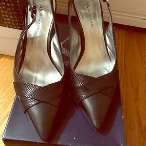 Anne Klein black sandals